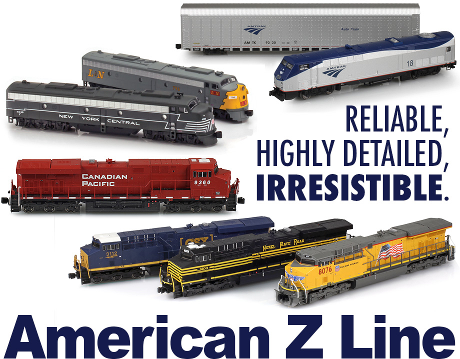 z scale model trains for sale